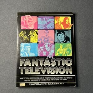 FANTASTIC TELEVISION Gary Gerani Paul Schulman 1977 Harmony Books Vintage Movies